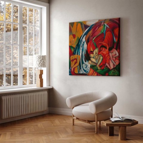 Obraz - Franz Marc - Wodospad (Kobiety pod wodospadem) 40x40 Premium Print