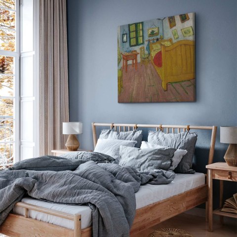 Obraz - Vincent Van Gogh - Sypialnia 40x40 Premium Print