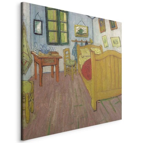 Obraz - Vincent Van Gogh - Sypialnia 60x60 Na płótnie włoskim