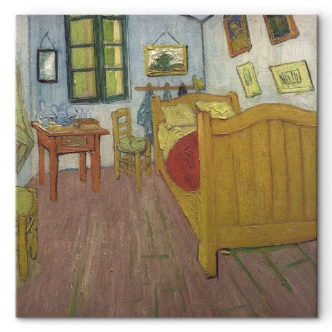 Obraz - Vincent Van Gogh - Sypialnia 60x60 Na płótnie włoskim
