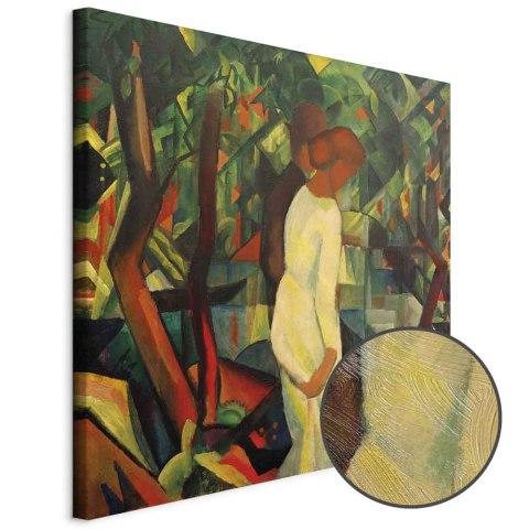 Obraz - August Macke - Para w lesie 40x40 Premium Print