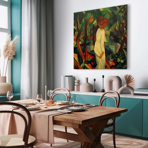 Obraz - August Macke - Para w lesie 40x40 Premium Print
