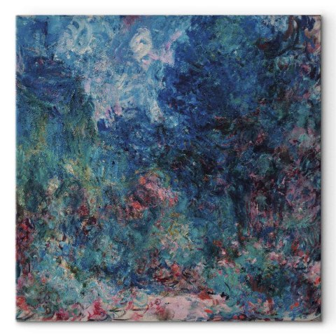 Obraz - Claude Monet - Dom artysty widziany z ogrodu różanego 40x40 Na płótnie włoskim