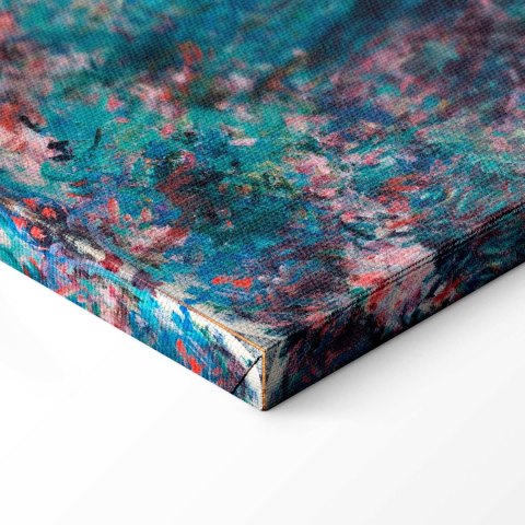 Obraz - Claude Monet - Dom artysty widziany z ogrodu różanego 40x40 Na płótnie włoskim