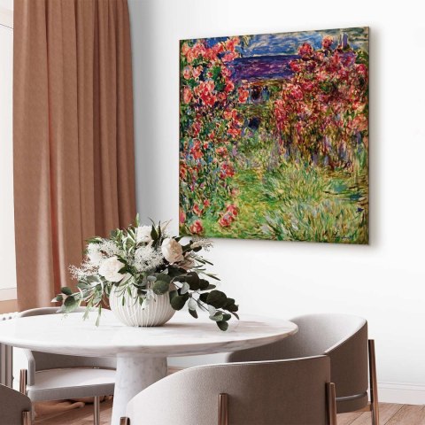 Obraz - Claude Monet - Dom wśród róż 40x40 Standard
