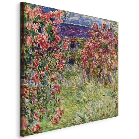 Obraz - Claude Monet - Dom wśród róż 60x60 Standard