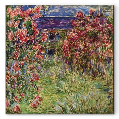 Obraz - Claude Monet - Dom wśród róż 60x60 Standard