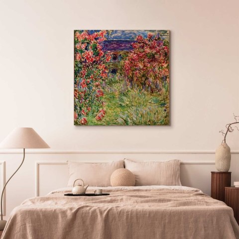 Obraz - Claude Monet - Dom wśród róż 60x60 Standard