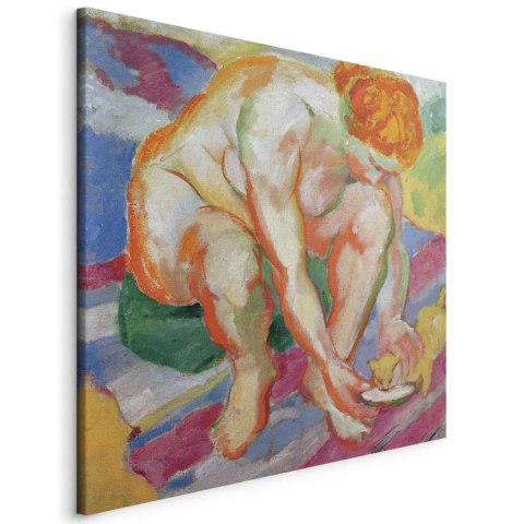 Obraz - Franz Marc - Akt z kotem 60x60 Standard