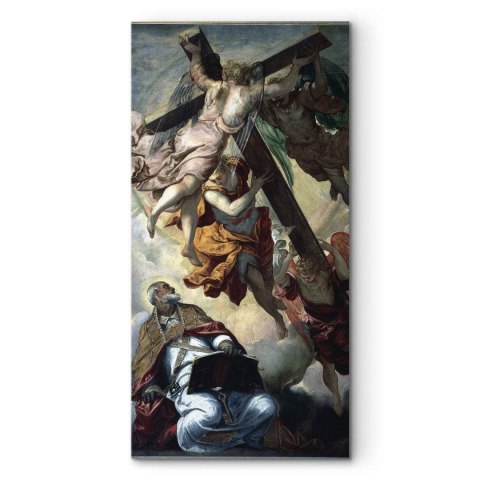 Obraz - Tintoretto - Objawienie Krzyża św. Piotrowiowi 40x80 Na płótnie włoskim