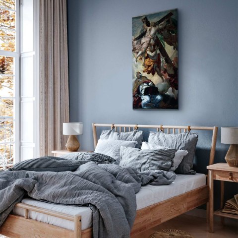 Obraz - Tintoretto - Objawienie Krzyża św. Piotrowiowi 40x80 Na płótnie włoskim