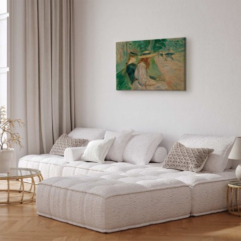 Obraz - Berthe Morisot - Na ławce w Lasku Bulońskim 30x20 Akustyczny