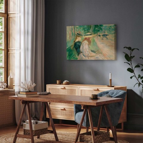 Obraz - Berthe Morisot - Na ławce w Lasku Bulońskim 30x20 Akustyczny