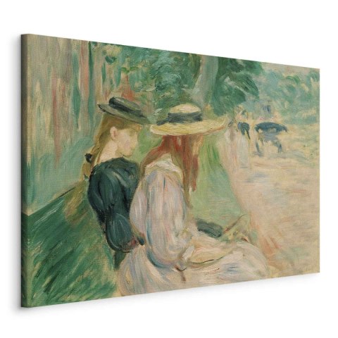 Obraz - Berthe Morisot - Na ławce w Lasku Bulońskim 60x40 Na płótnie włoskim