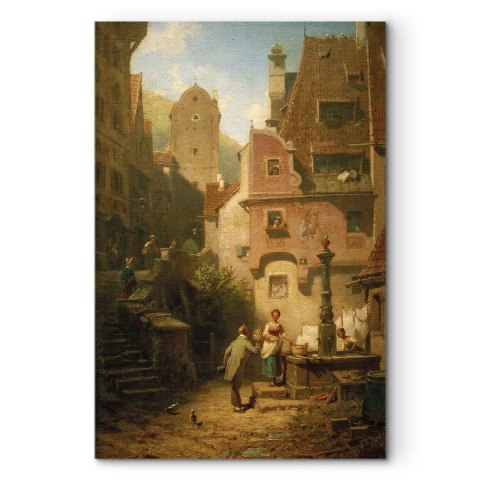 Obraz - Carl Spitzweg - Życzliwy prezentujący kwiaty 40x60 Standard