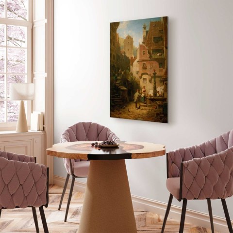 Obraz - Carl Spitzweg - Życzliwy prezentujący kwiaty 40x60 Standard