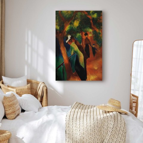 Obraz - August Macke - Słoneczna ścieżka 20x30 Na płótnie włoskim