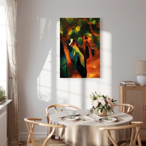 Obraz - August Macke - Słoneczna ścieżka 20x30 Premium Print