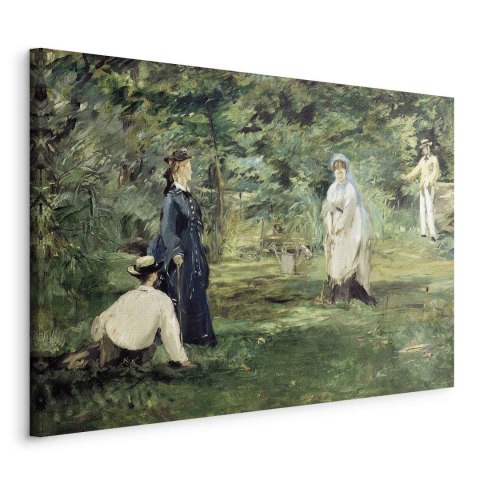 Obraz - Edouard Manet - Gra w krokieta w Paryżu 60x40 Na płótnie włoskim