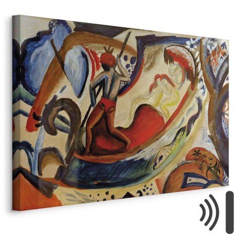 Obraz - August Macke - Nagie dziewczyny na barce 30x20 Akustyczny