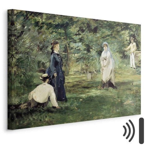 Obraz - Edouard Manet - Gra w krokieta w Paryżu 30x20 Akustyczny