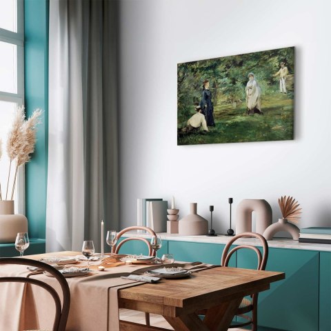 Obraz - Edouard Manet - Gra w krokieta w Paryżu 30x20 Standard