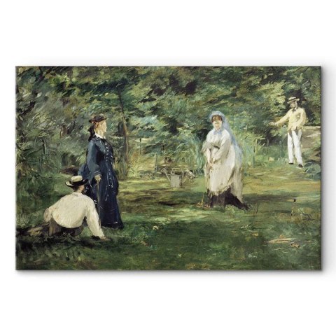 Obraz - Edouard Manet - Gra w krokieta w Paryżu 90x60 Standard
