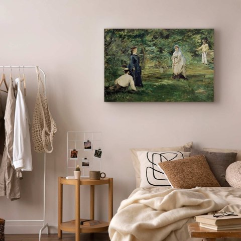 Obraz - Edouard Manet - Gra w krokieta w Paryżu 90x60 Standard