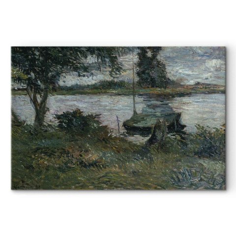 Obraz - Paul Gauguin - Flußufer 30x20 Na płótnie włoskim