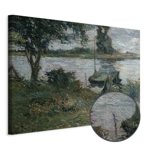 Obraz - Paul Gauguin - Flußufer 30x20 Premium Print