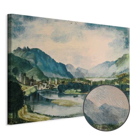 Obraz - Albrecht Dürer - Widok na Trydent od północy 30x20 Premium Print