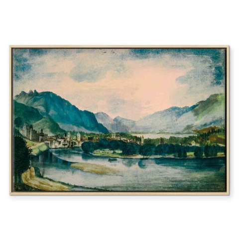 Obraz - Albrecht Dürer - Widok na Trydent od północy 60x40 W ramie drewnianej naturalnej