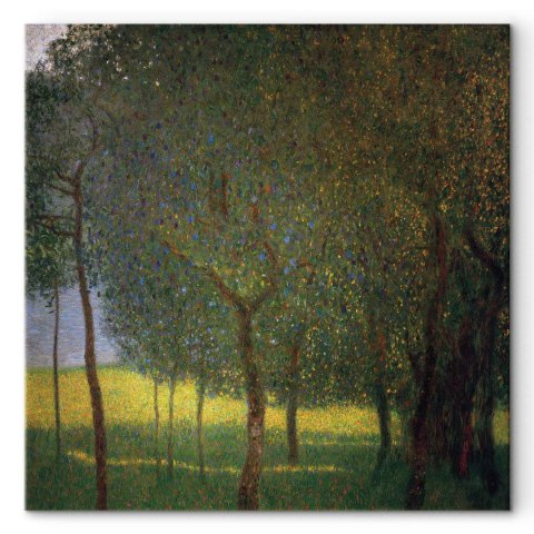 Obraz - Gustav Klimt - Drzewa owocowe w Attersee 40x40 Na płótnie włoskim