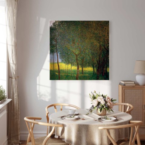 Obraz - Gustav Klimt - Drzewa owocowe w Attersee 40x40 Na płótnie włoskim