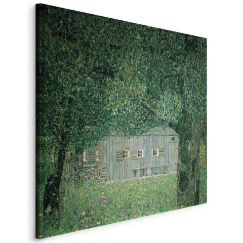 Obraz - Gustav Klimt - Gospodarstwo w górnej Austrii 40x40 Na płótnie włoskim