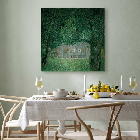 Obraz - Gustav Klimt - Gospodarstwo w górnej Austrii 60x60 Na płótnie włoskim
