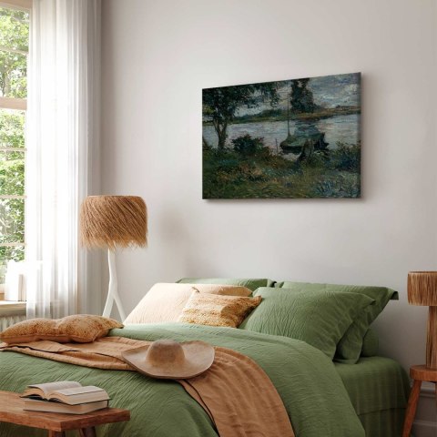 Obraz - Paul Gauguin - Flußufer 30x20 Standard
