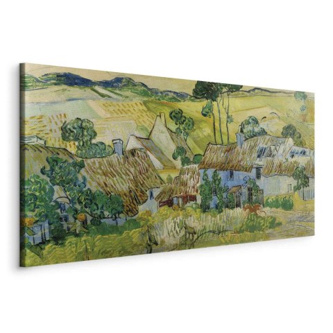 Obraz - Vincent Van Gogh - Farms near Auvers 60x30 Na płótnie włoskim