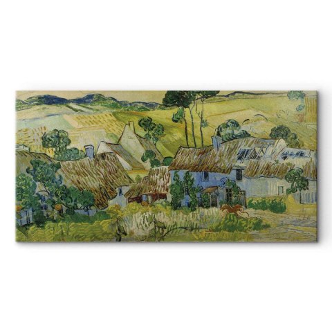 Obraz - Vincent Van Gogh - Farms near Auvers 60x30 Na płótnie włoskim