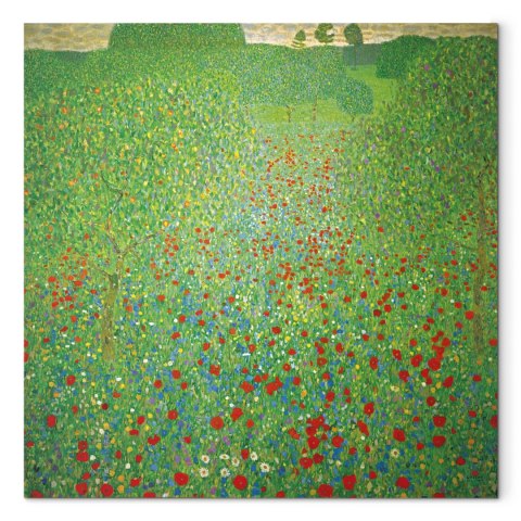 Obraz - Gustav Klimt - Pole maków 40x40 Premium Print