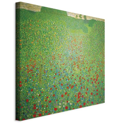 Obraz - Gustav Klimt - Pole maków 40x40 Standard