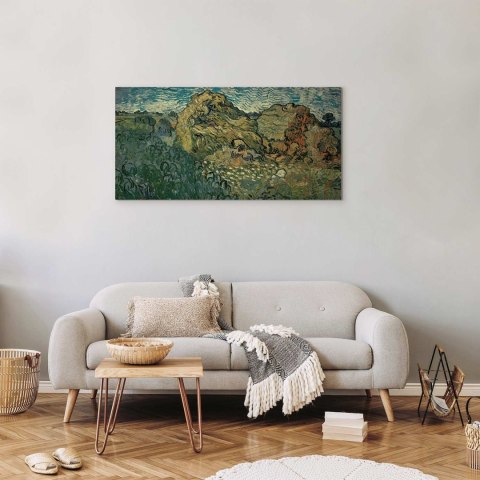 Obraz - Vincent Van Gogh - Pole ze stogami pszenicy 60x30 Na płótnie włoskim