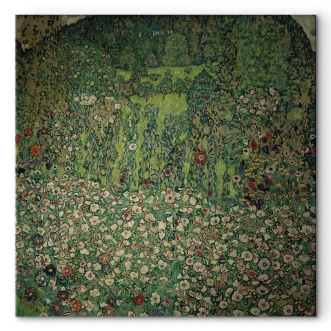 Obraz - Gustav Klimt - Gartenlandschaft mit Bergkuppe 40x40 Premium Print