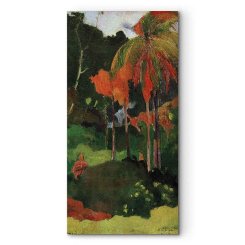 Obraz - Paul Gauguin - Mahana maa I 40x80 Na płótnie włoskim