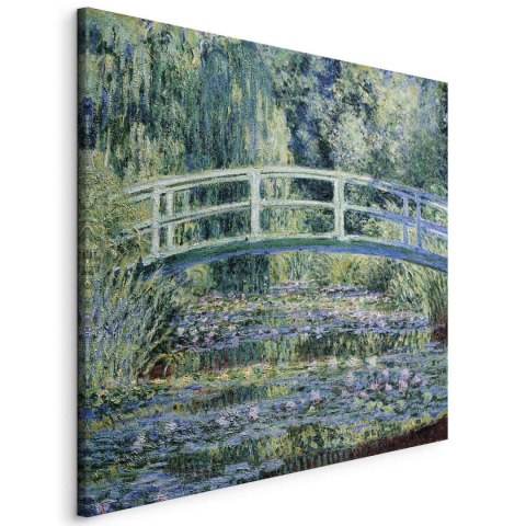 Obraz - Claude Monet - Mostek w Giverny 40x40 Na płótnie włoskim