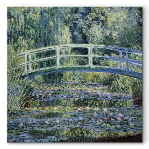 Obraz - Claude Monet - Mostek w Giverny 40x40 Na płótnie włoskim