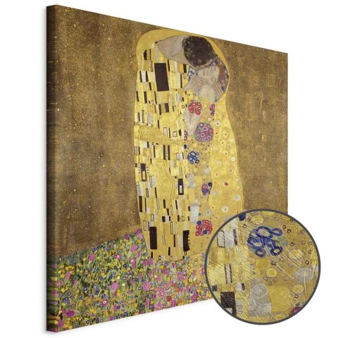 Obraz - Gustav Klimt - Pocałunek 40x40 Premium Print