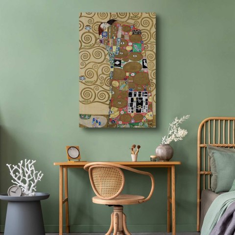 Obraz - Gustav Klimt - Spełnienie 20x30 Akustyczny