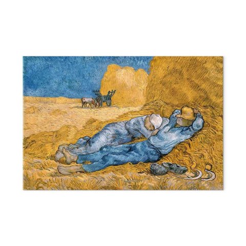 Obraz - Vincent van Gogh - Południe - Odpoczynek od pracy 30x20 Na płótnie włoskim
