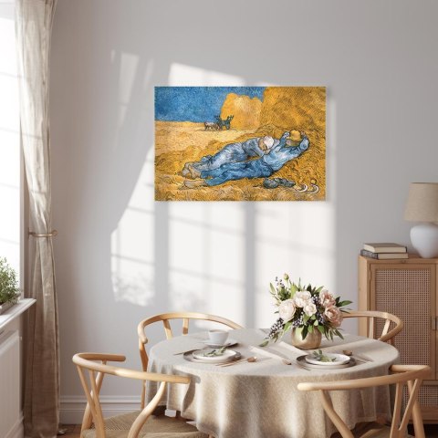 Obraz - Vincent van Gogh - Południe - Odpoczynek od pracy 30x20 Standard